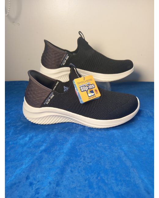 Skechers Women's Black Trainers Uk 5 Ultra Flex 3 Slip Ins Comfort Shoes New
