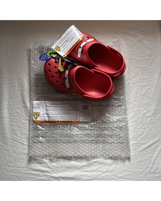 Crocs Men's  Lightning Mcqueen Uk 6 Authentic New With Tags