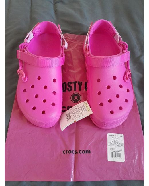 Crocs Men's Pink Post Malone Uk 12 Bnwt 100 Authentic