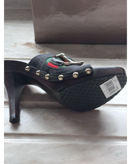 Gucci Women's  Rare Horsebit Clogs New With Tags 100 Authentic