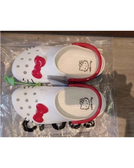Crocs Women's  Hello Kitty Croc Clogs Uk M5/W6 Us M6/W8