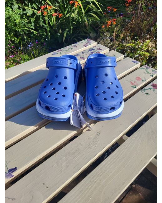 Crocs Women's Purple Mega Crush Clog Blue