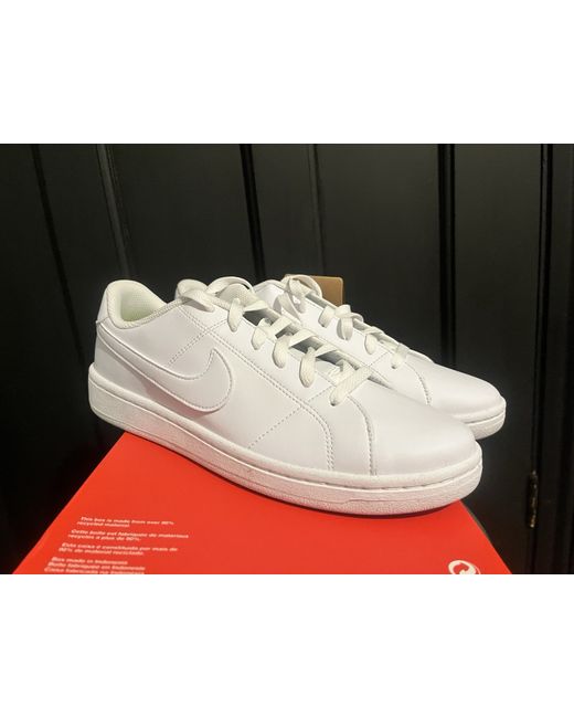 Nike Women's White Court Royale 2 Trainers Triple Uk 7womens