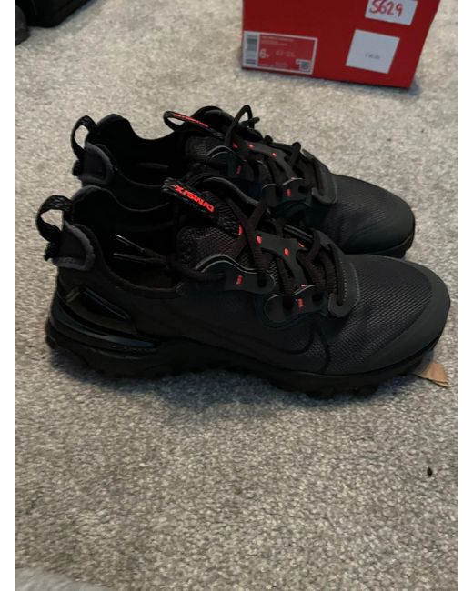Nike Women's Black React Vision Bright Crimson Gs Uk 5.5