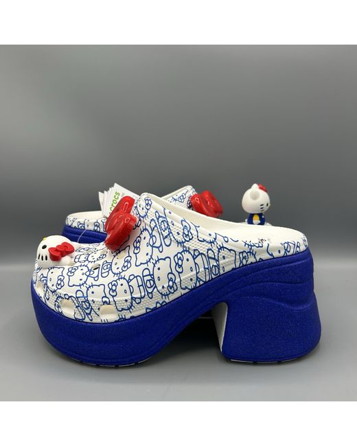 Crocs Women's  Hello Kitty Siren Clogs Heeled Sandals Uk 6 Eu 38-39 Us 8