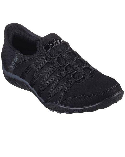 Skechers Women's  Breathe-Easy Roll-With-Me Wide Trainers