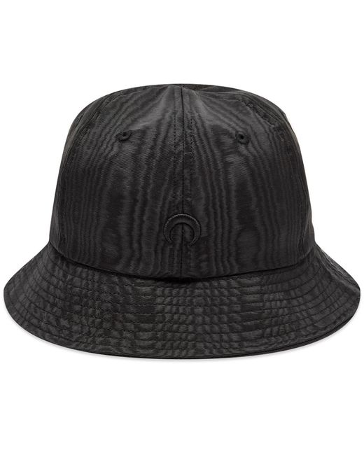 Marine Serre Embroidered Moire Bell Hat in END. Clothing in Black