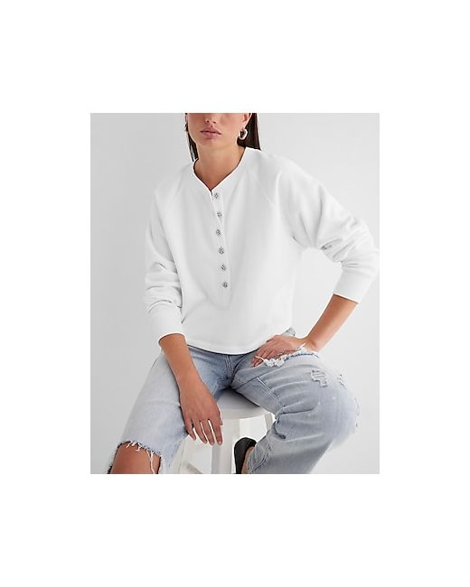 Quarter Zip Oversized Collar Fleece Sweatshirt