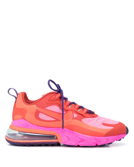 Nike Men's Red Air Max 270 React Sneakers