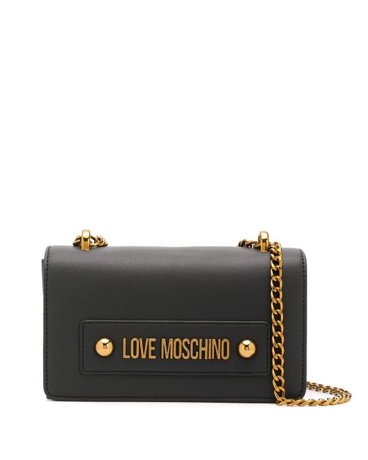 Love Moschino Women's Logo Shoulder Bag with Chain Strap