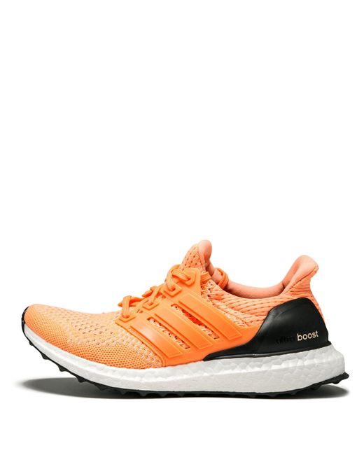 Adidas Women's Orange Ultraboost Low-Top Sneakers