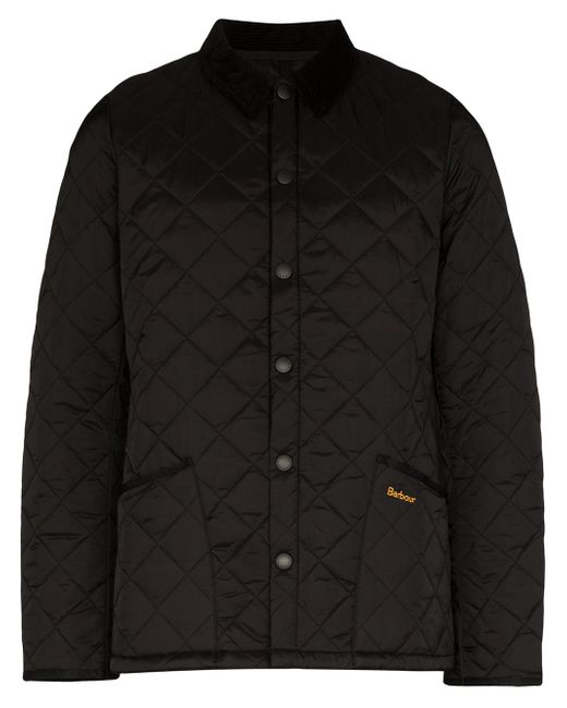 Barbour Heritage Lidde Quilted Jacket Da Men Di Colore Nero