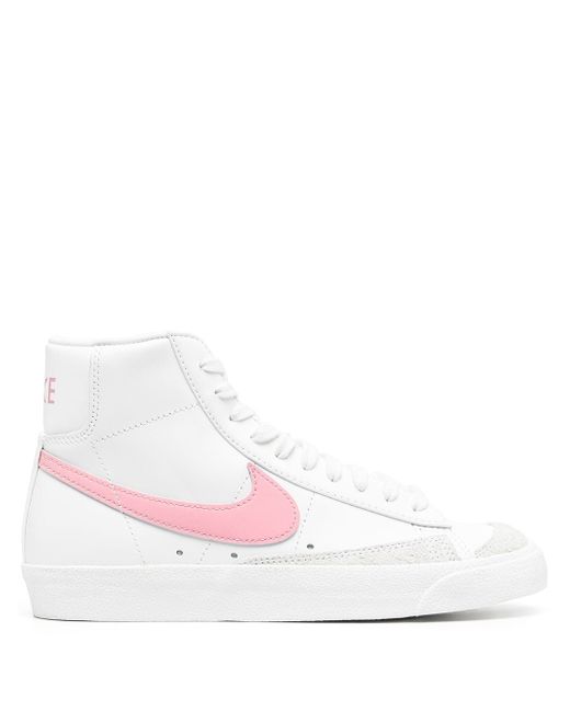 Nike Women's White Blazer Mid 77 Green Fade Sneakers