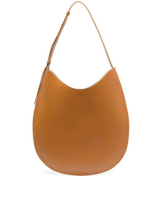 Aesther Ekme: Brown Mini Soft Hobo Shoulder Bag
