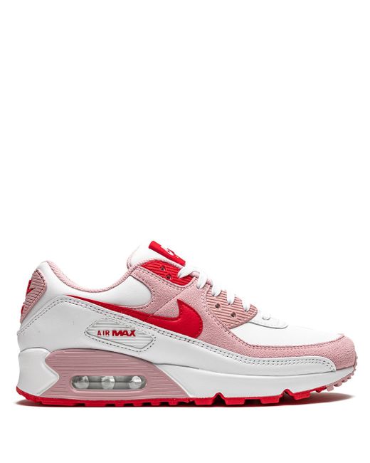 Nike Women's White Air Max 90 Valentines Day 2021 Sneakers