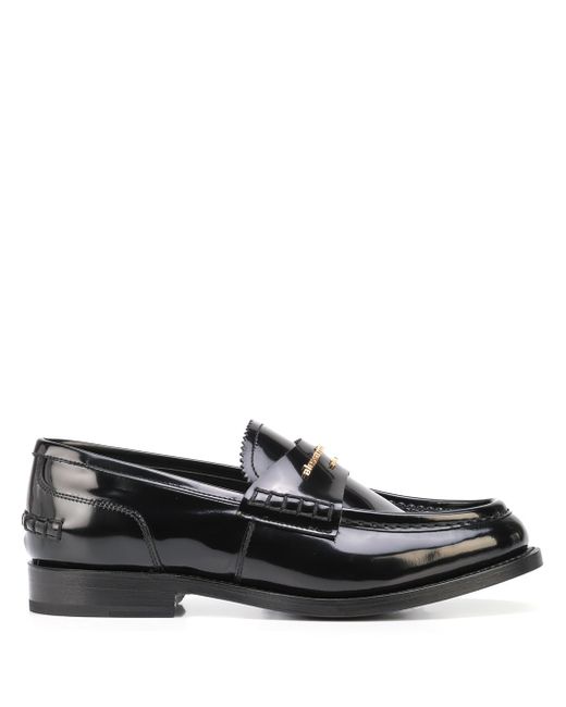 ALEXANDER WANG Carter patent-leather platform loafers