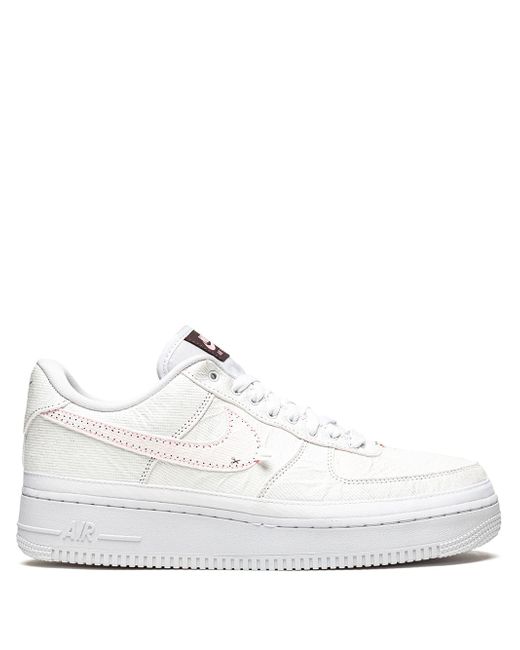 Nike Women's White Air Force 1 07 Prm Tear-Away Reveal Sneakers