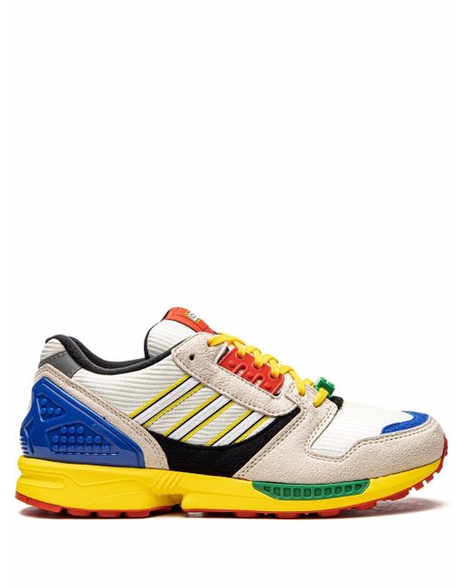 Adidas ZX 8000 two-tone suede sneakers in Blue | Stylemi