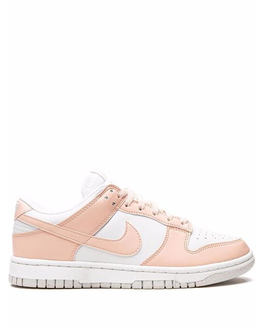 Nike Women's White Dunk Low Next Nature Pale Coral Sneakers