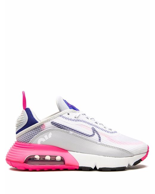 Nike Women's White Air Max 2090 Laser Pink Sneakers