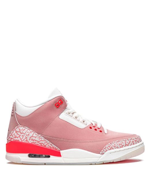 Jordan Women's Pink Air 3 Rust Sneakers
