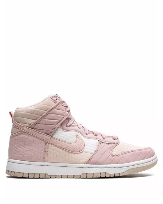 Nike Women's Pink Dunk High Next Nature Toasty Oxford Sneakers
