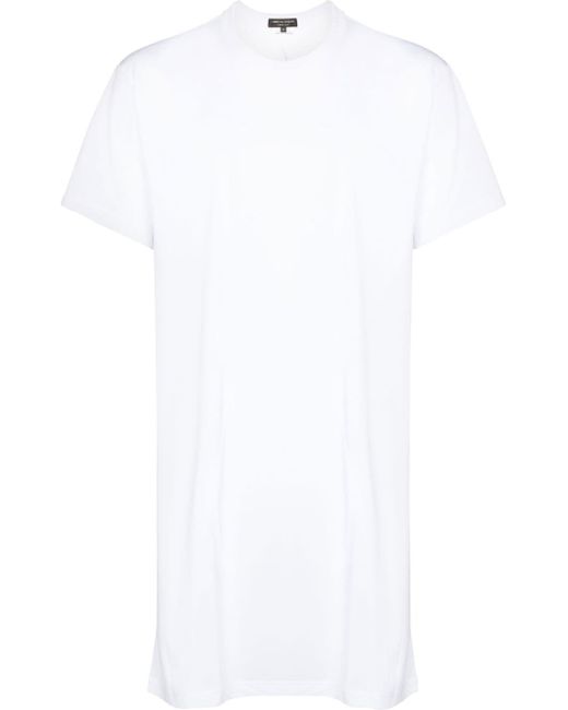 Comme Des Garçons Homme Plus Men's White Graphic-Print Crew Neck T-Shirt