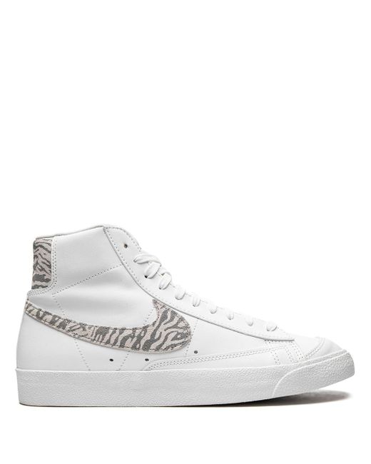 Nike Women's White Blazer Mid 77 Zebra Sneakers