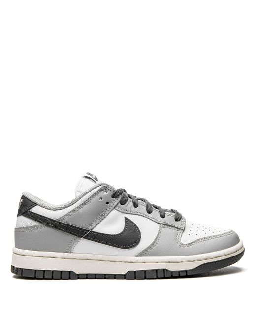 Nike Women's White Dunk Low Light Smoke Grey Sneakers