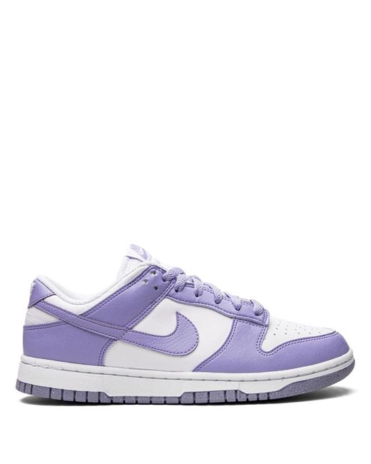 Nike Women's White Dunk Low Next Nature Lilac Sneakers