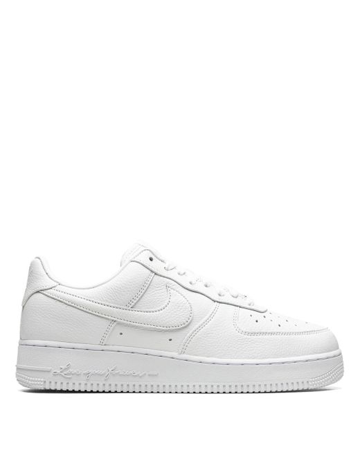 Nike Men's White X Drake Nocta Air Force 1 Low Certified Lover Boy Sneakers