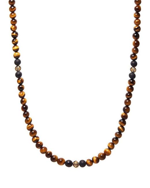 30602910 nialaya jewelry beaded tiger eye necklace