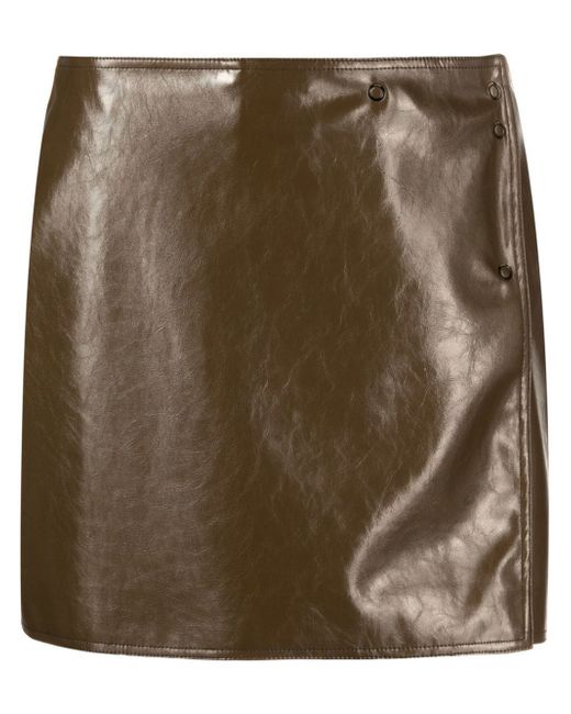 Ezra Faux Leather Mini Skirt
