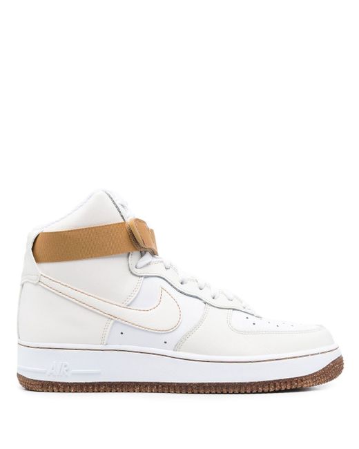 Nike Women's White Air Force 1 High Inspected By Swoosh Sneakers
