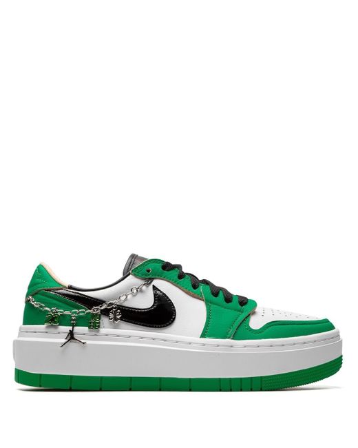 Jordan Women's Green Air 1 Elevate Low Se Lucky Sneakers