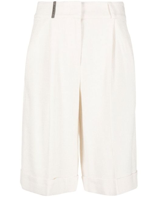 STYLAND high-waist cotton mini shorts - Pink