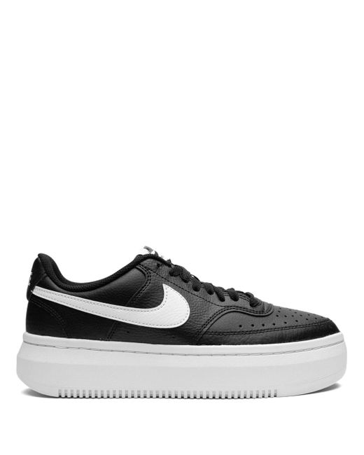 Nike Women's Black Court Vision Alta Ltr White Sneakers