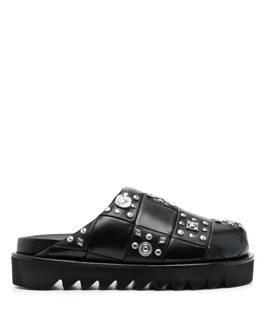 Toga Pulla Women's Black Stud-Embellished Clogs