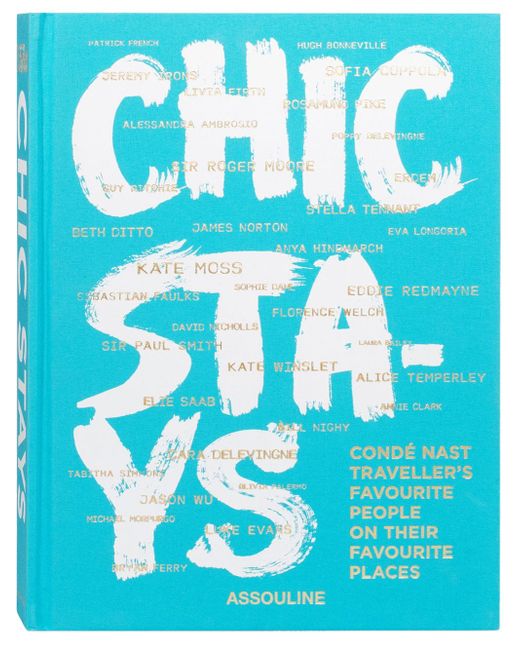 Assouline Chic Stays Book Da Women Di Colore Blu