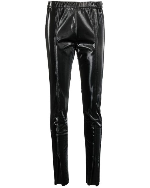 Rick Owens DRKSHDW front-slit denim leggings in Black