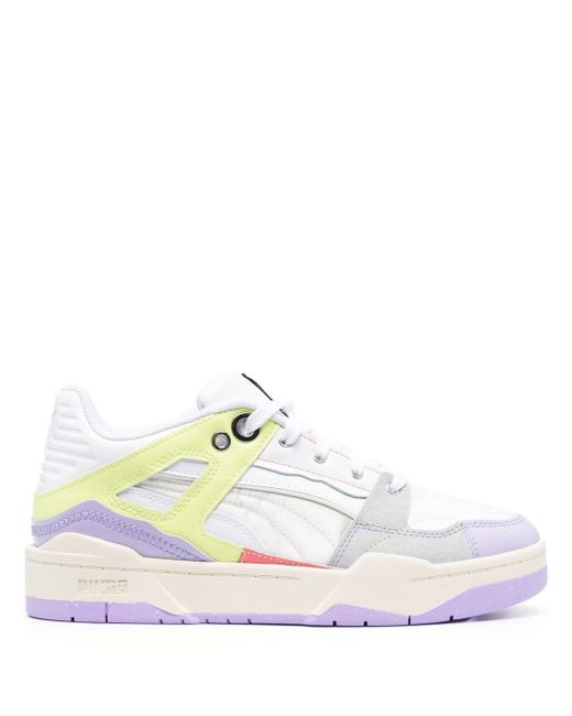 Puma Women's White X Vogue Slipstream Low-Top Sneakers