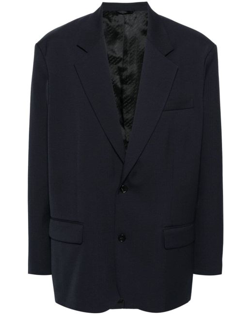 Acne Studios Single-Breasted Blazer Da Men Di Colore Blu