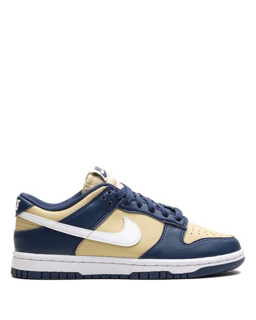 Nike Women's Dark Blue Dunk Low Next Nature Midnight Navy/Gold Sneakers