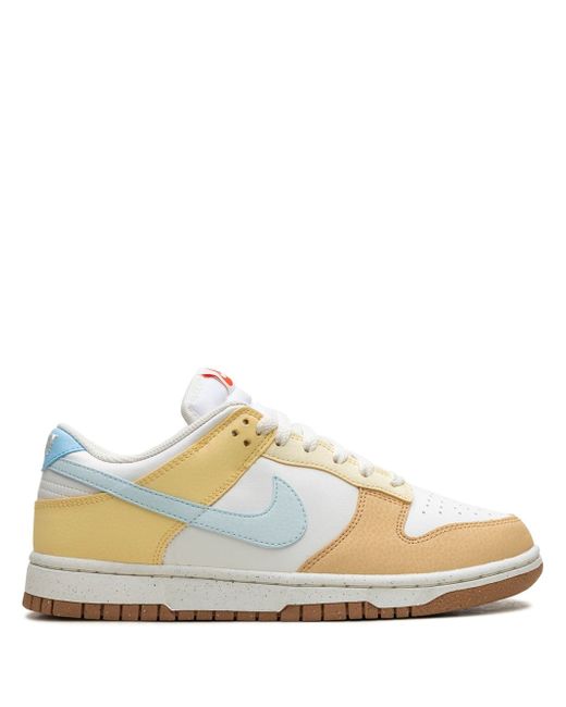 Nike Women's White Dunk Low Soft Yellow Sneakers