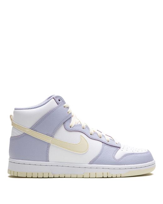Nike Women's White Dunk High Oxygen Purple Sneakers