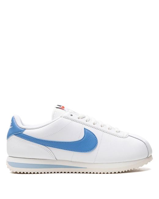 Nike Women's White Cortez University Blue Sneakers