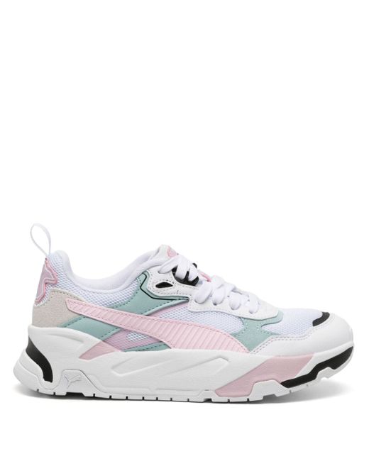 Puma Women's White Trinity Mesh Sneakers