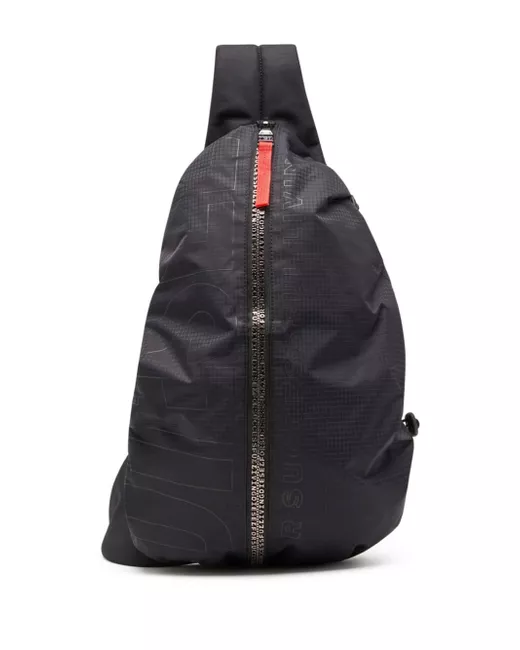 Diesel Zip-D Sling Backpack Da Women Di Colore Nero
