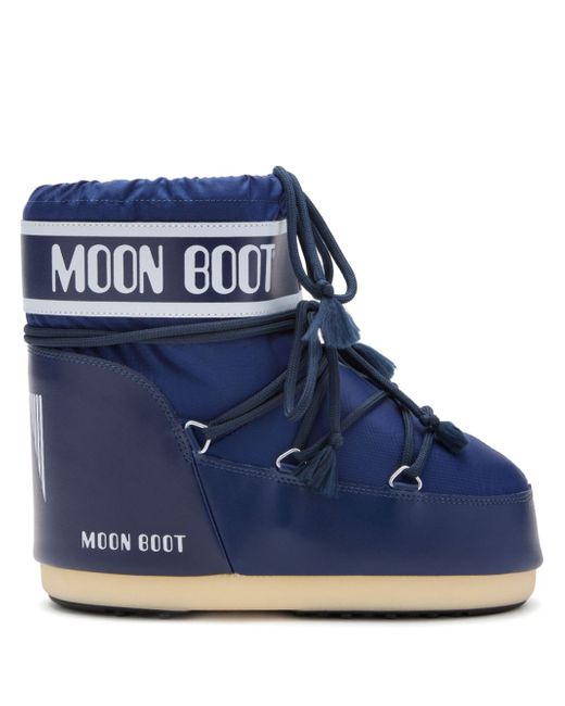 Moon Boot Icon Logo-Print Boots Da Women Di Colore Blu
