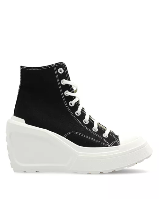 Converse Women's Black 110mm Chuck 70 De Luxe Wedge Hi Sneakers